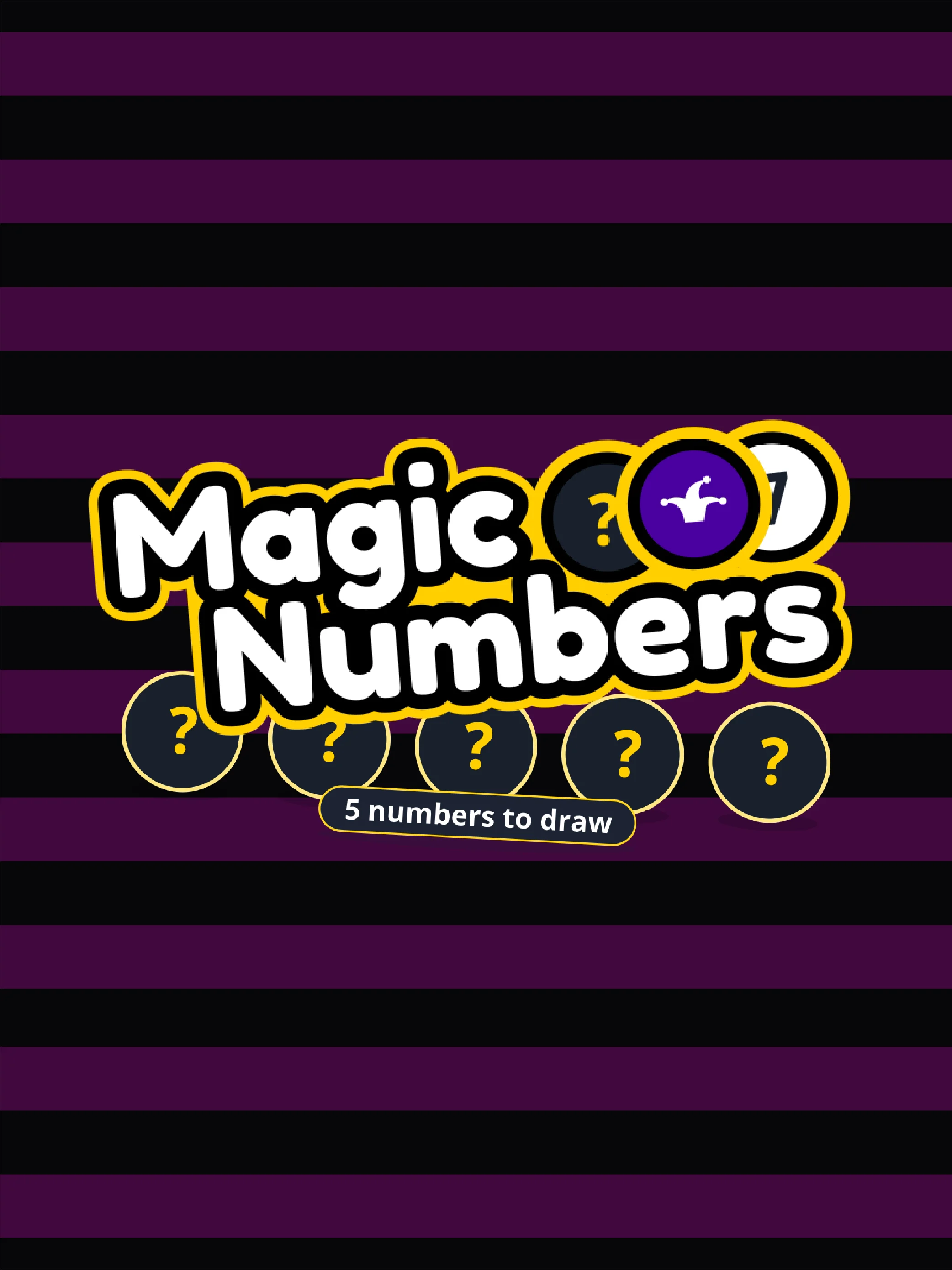 Carta de números y azar ideal para ranking de juegos rápidos.